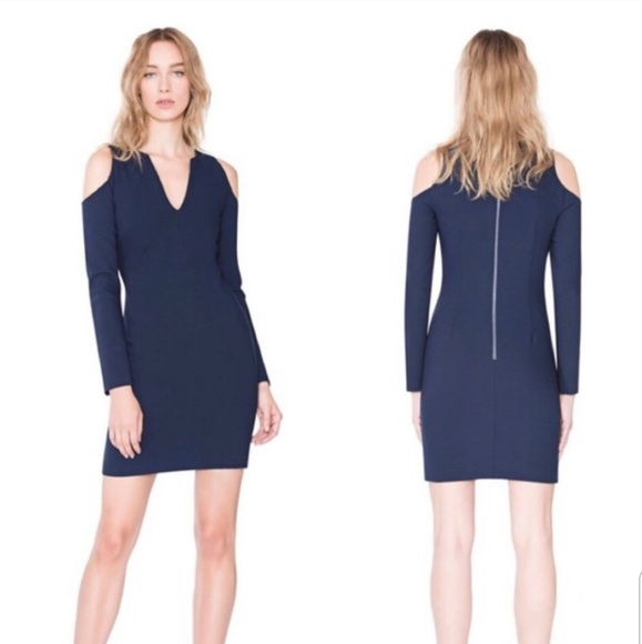 HP Alice and Olivia Exposed Cold Shoulder Dress - Picture 3 of 9